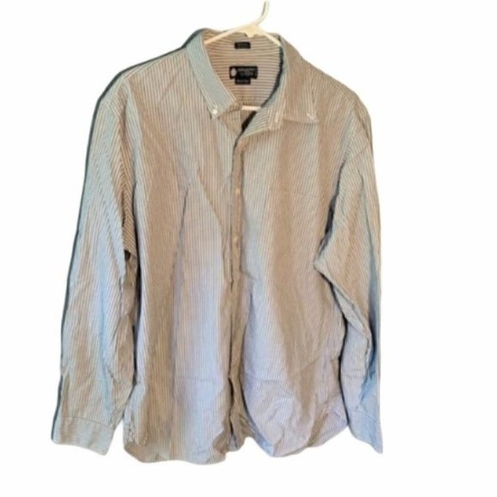 Haberdashery Shirtings J. Crew Fact Men's Size XL 17-17.5 Button Down Shirt Gray